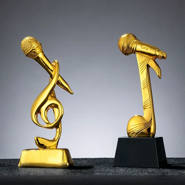 Golden Microphone Trophy factory