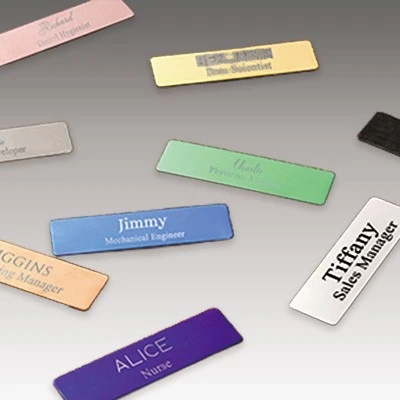 Metal Blank Engraved Badges high quality
